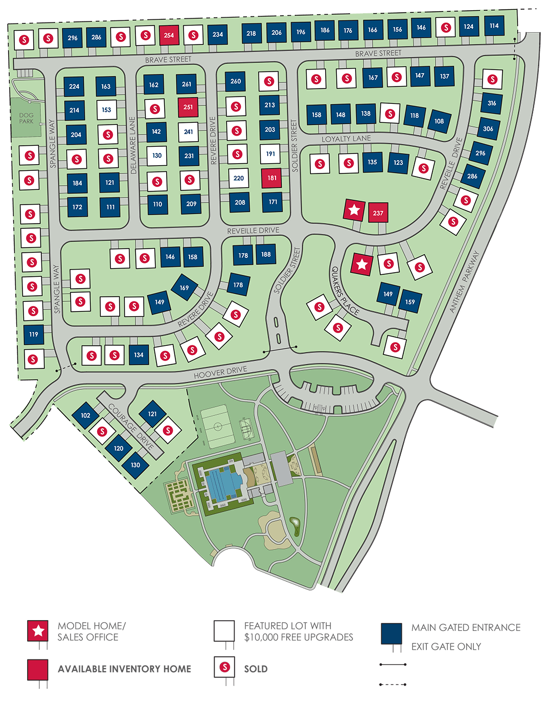 Anthem Cottages Site Plan graphic 05-07-26