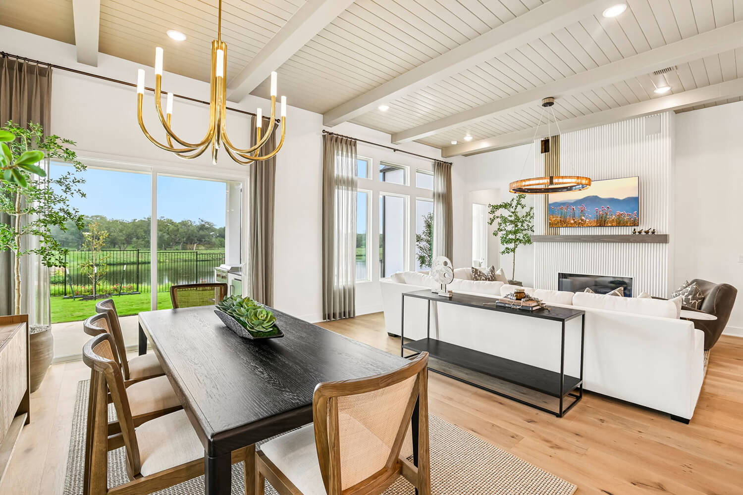 Risewell Homes Model at 443 Resurrection Dr LIving and Dining Room Photo