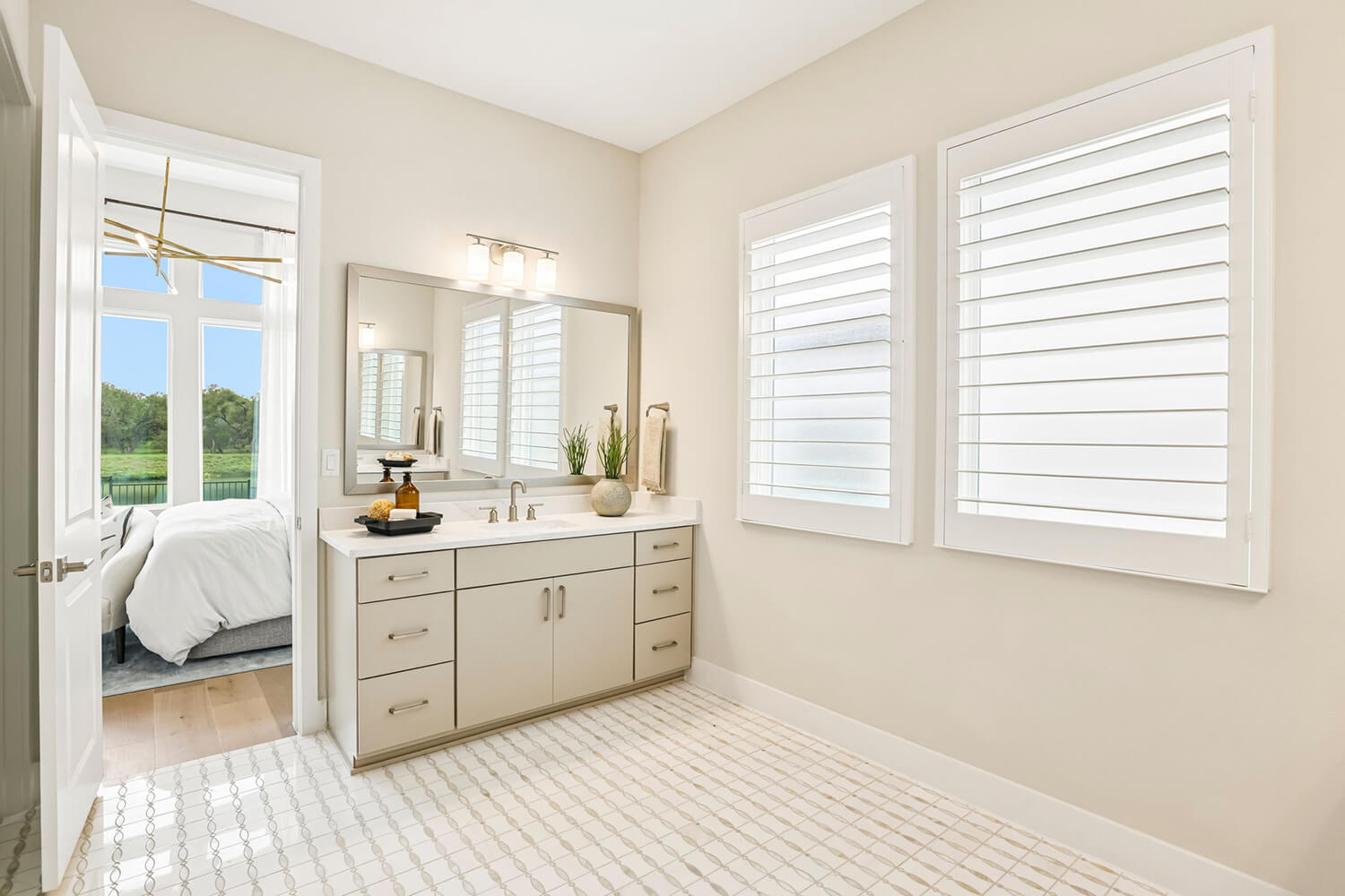 Risewell Homes Model at 443 Resurrection Dr Owner's Retreat Bath Photo