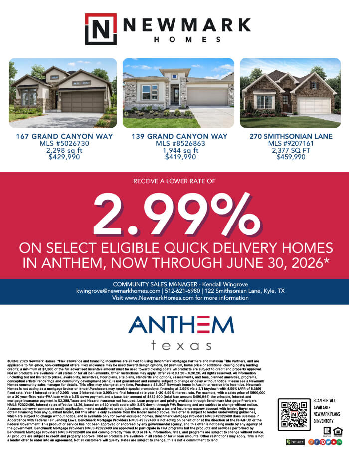 Newmark Inventory Incentive for June 2026 Flier