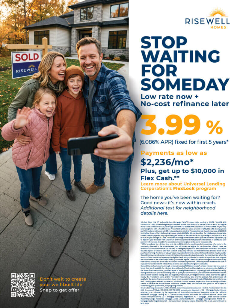 Risewell Homes October Interest Rate Promotion 10-07-26